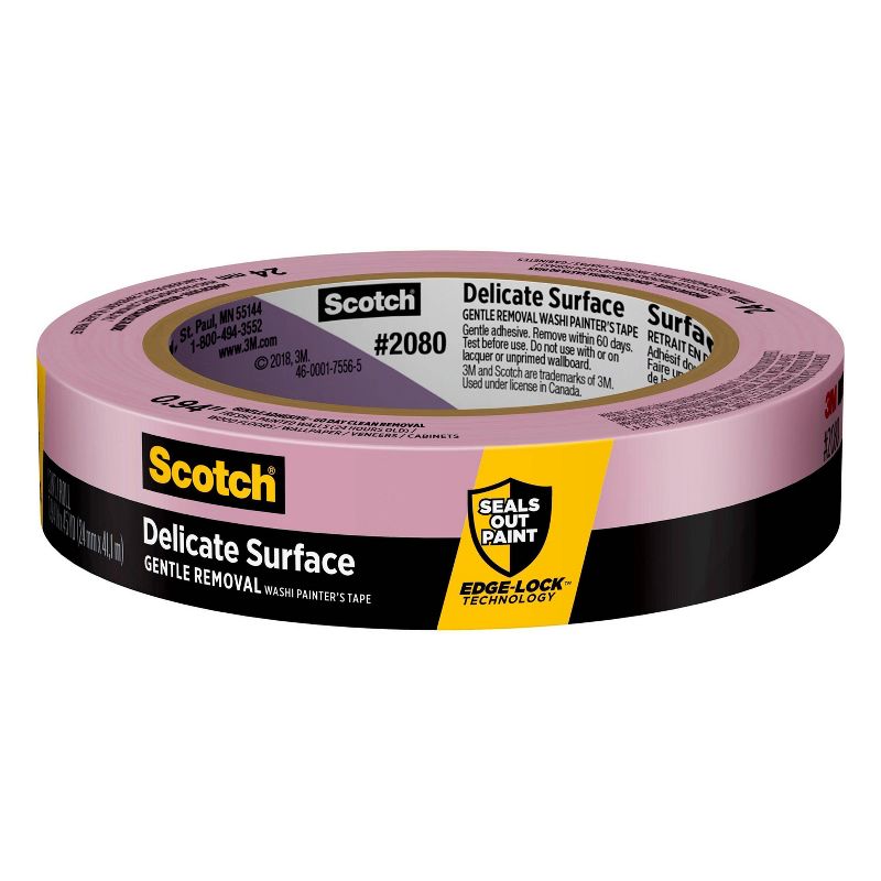 ScotchBlue .94"x45 yd Walls + Wood Floors Painter's Tape with Edge-Lock