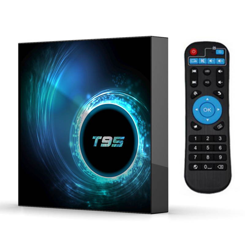 T95 H616 Digital Set-Top Boxes Smart TV BOX Allwinner Android 10 Wifi BT Quadcore cortex-A53 H616 Dual frequency WIFI2.4G/5G Bluetooth (4GB+128GB)