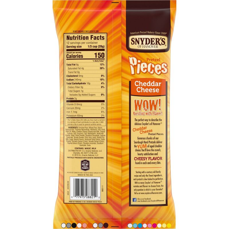 Snyder's of Hanover Cheddar Cheese Pretzel Pieces - 12oz