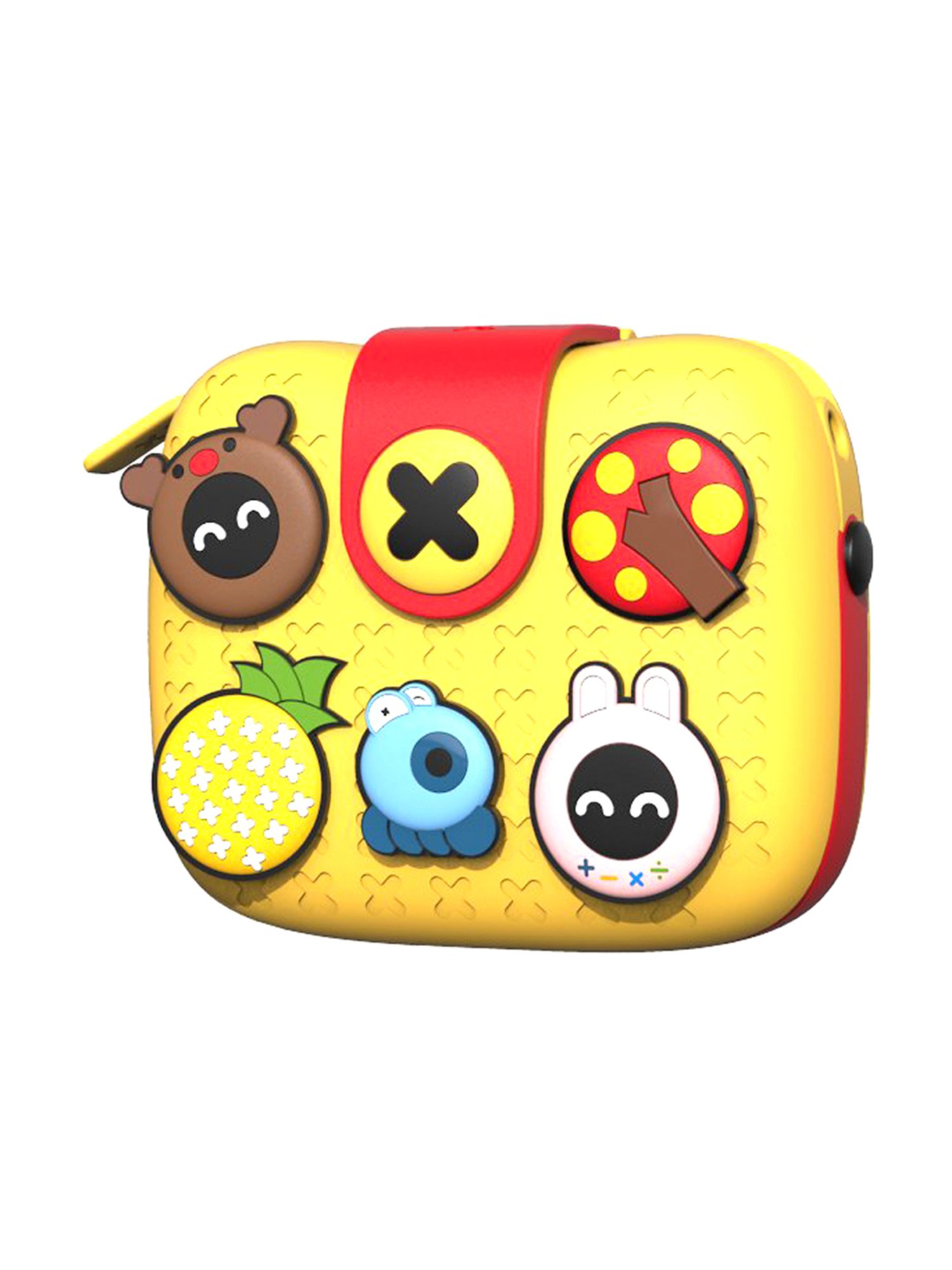 Little Surprise Box Yellow Textured Handbag