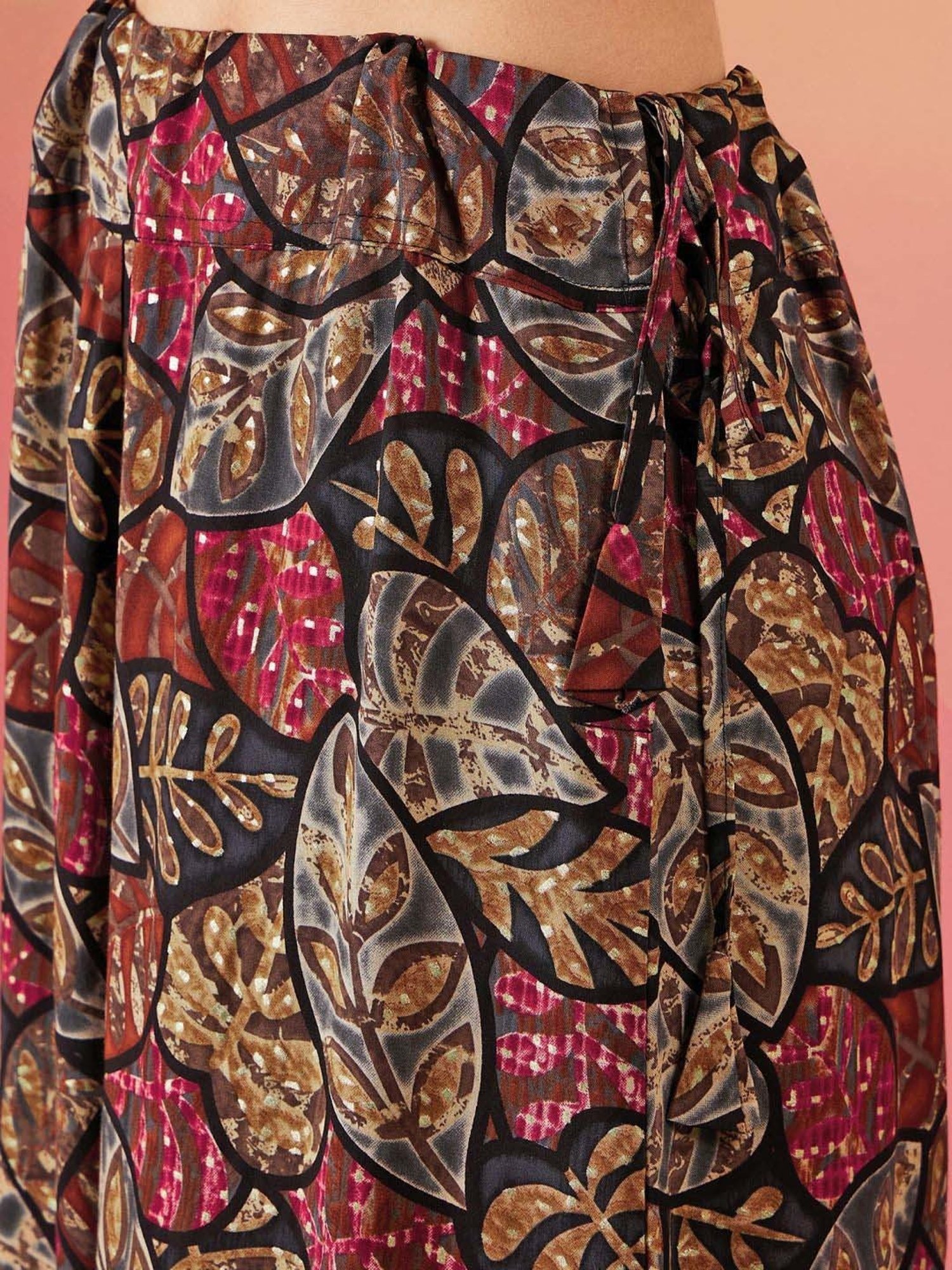 Inweave Multicolored Printed Skirt