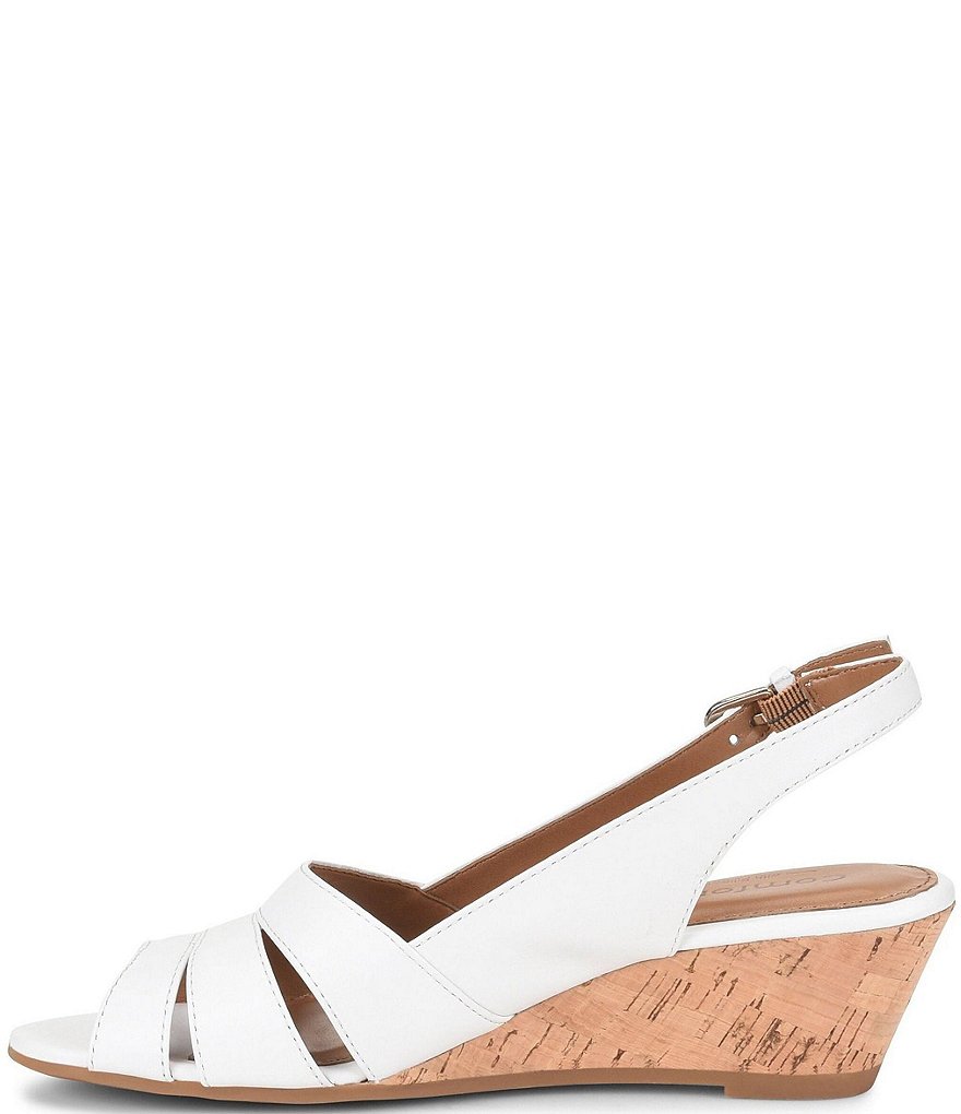 Comfortiva Randi Slingback Cork Wedge Sandals