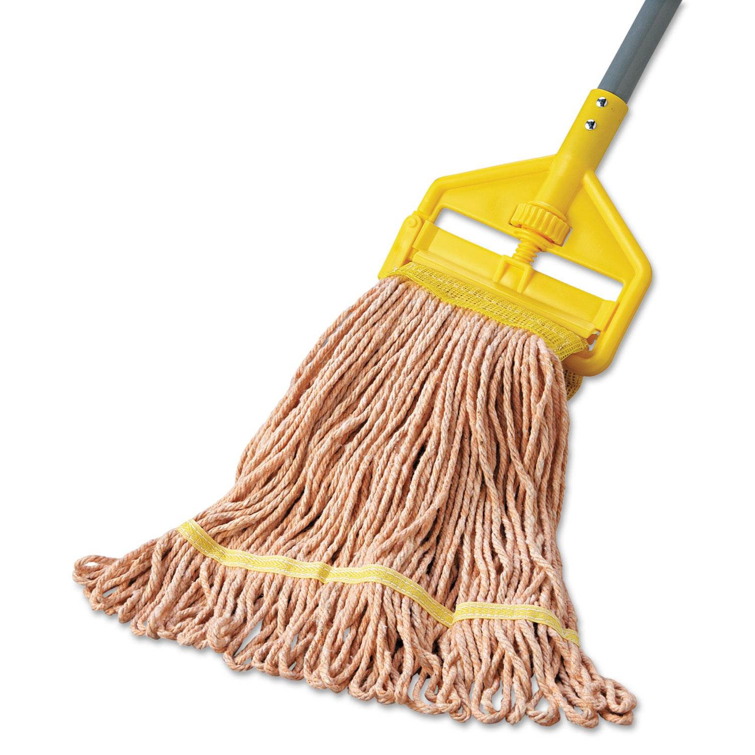 Mop Head Super Loop Head Cotton/Synthetic Fiber Small Orange 12/Carton