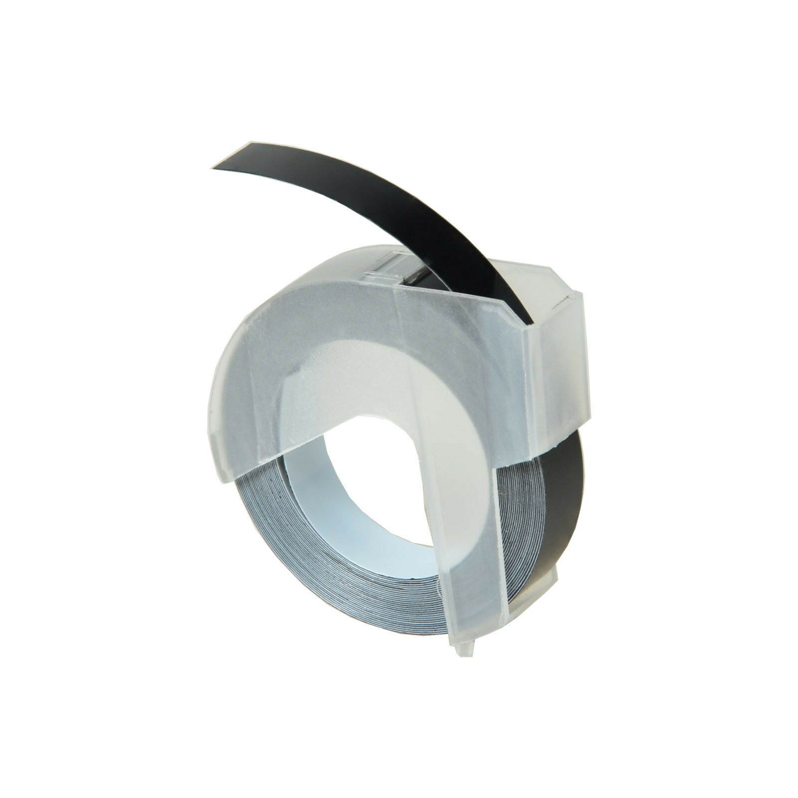 White on Black 3/8" For DYMO 3D Embossing Tape 520102 520103 520106 520109