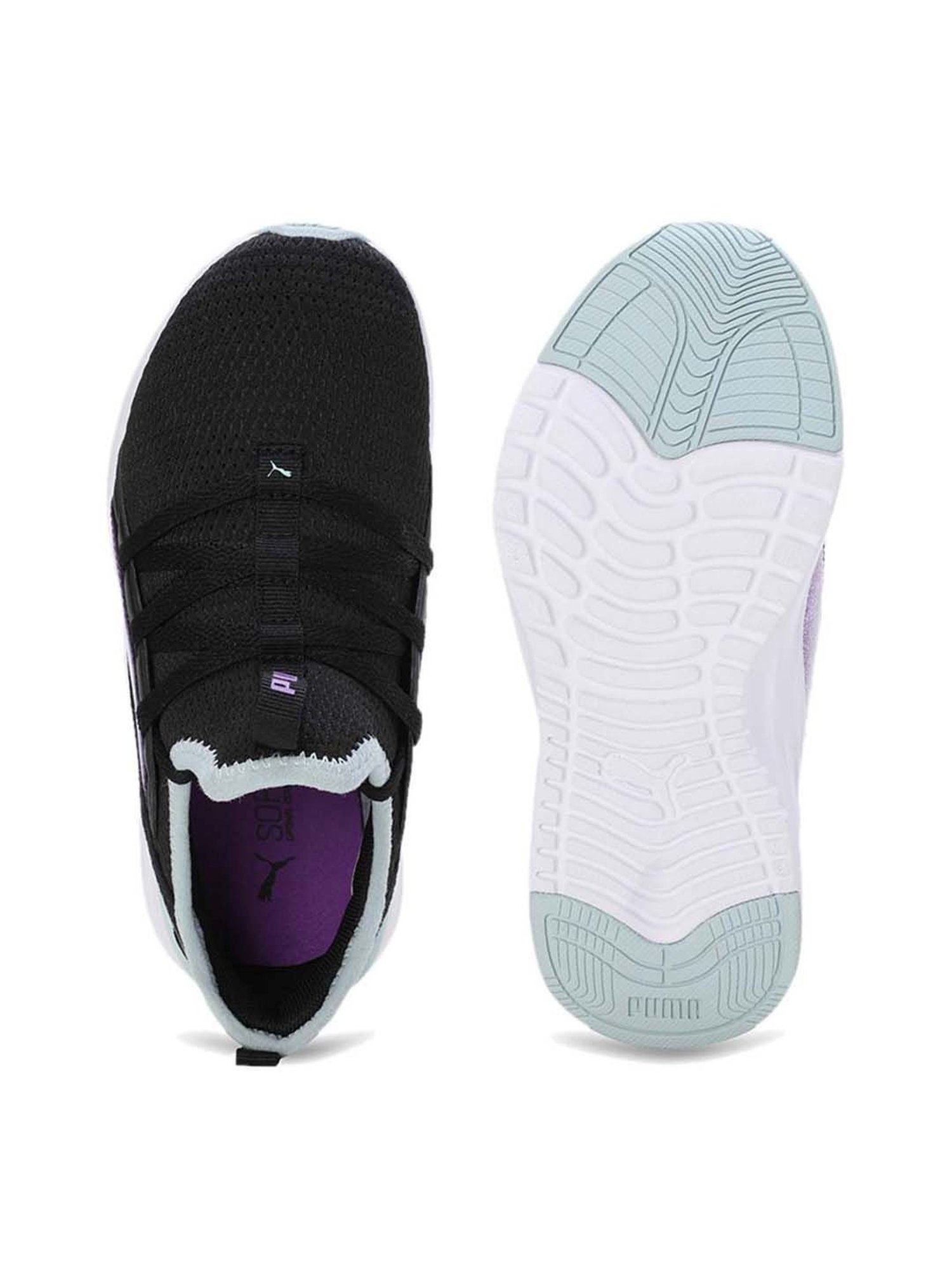 Puma Kids Soft Sophia 2 Deep Dive PS Black Running Shoes