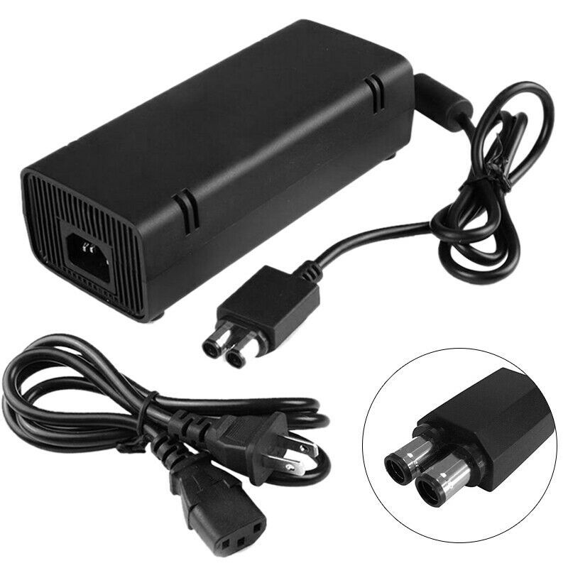 For XBox 360 Slim Game Console AC Power Supply Adapter Charger US Plug 110V-240V