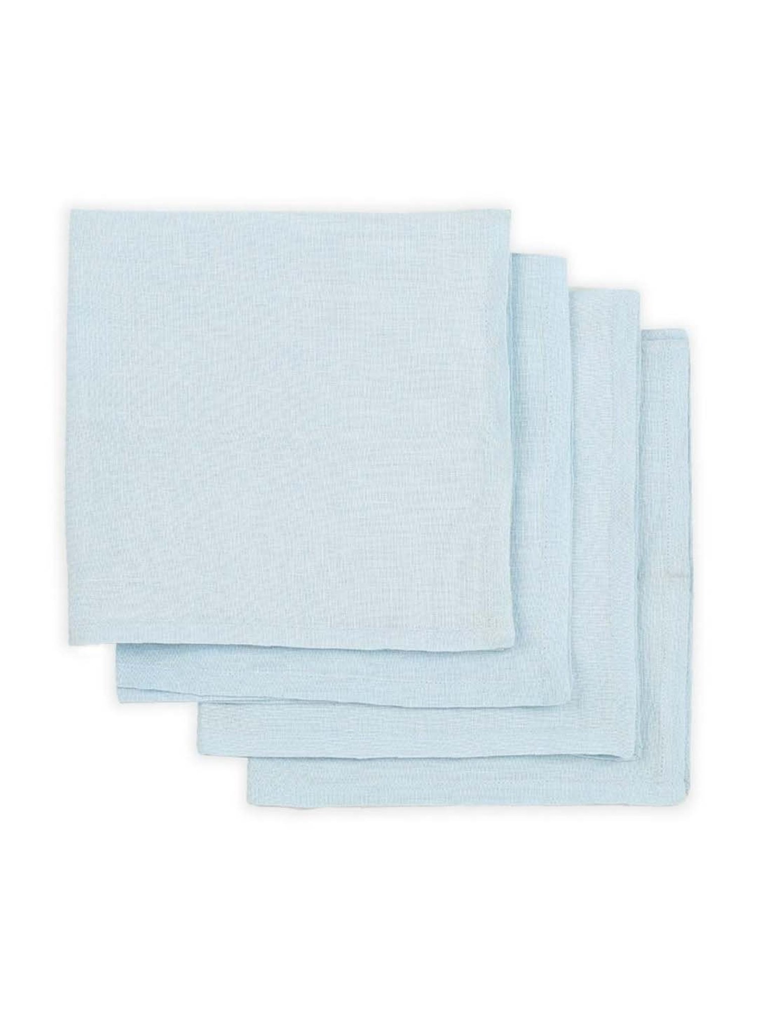 Home4U 'SUBTLE' Sky Blue Linen 50 cm Napkin - Set of 4