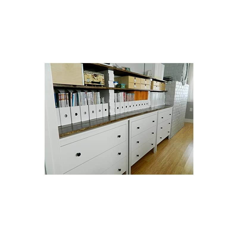 30 White Magazine File Holders Storage Boxes 12 1/4"H x 3 1/2"W x 9 3/4"D