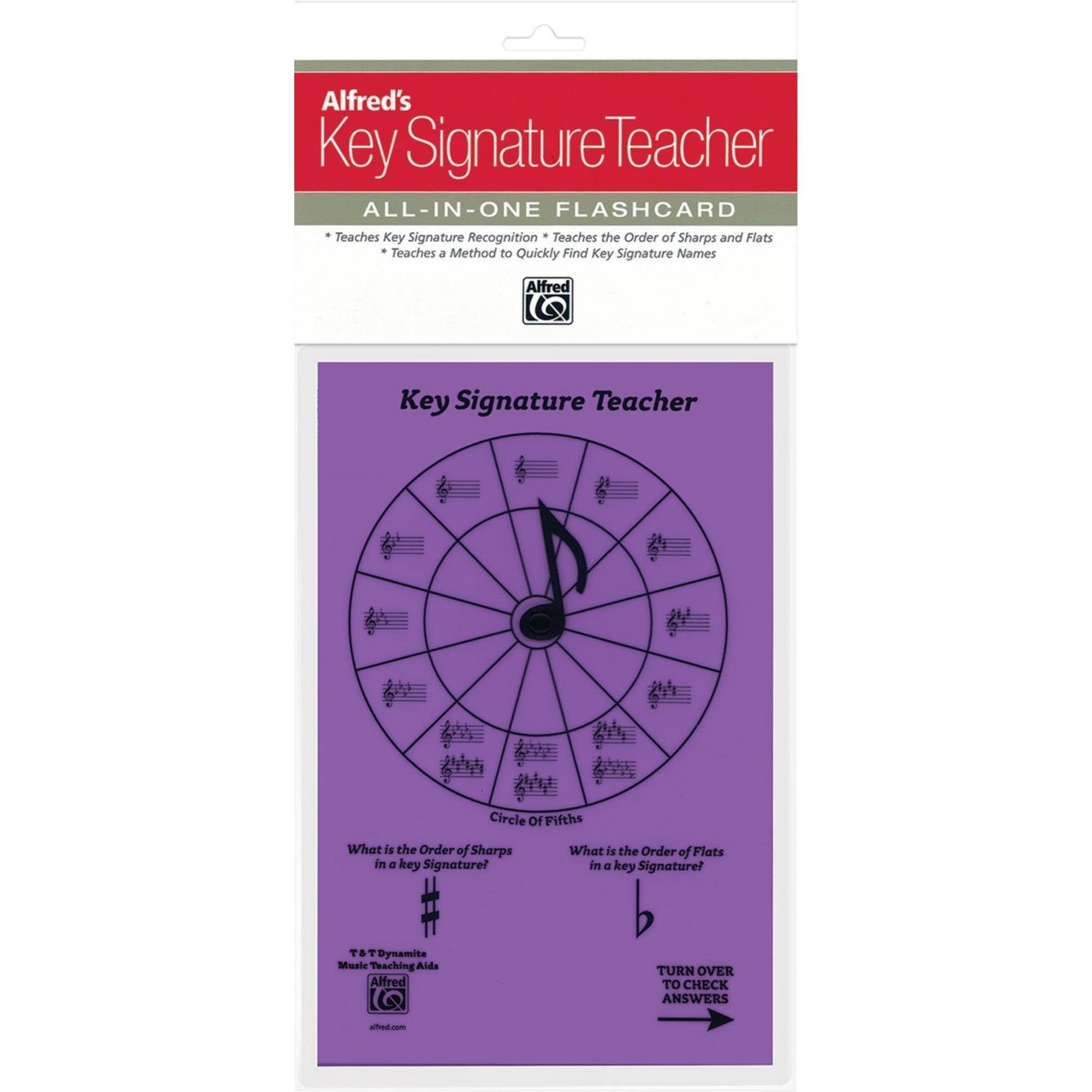 Alfred Alfred's Key Signature Teacher: All-In-One Flashcard (Purple)
