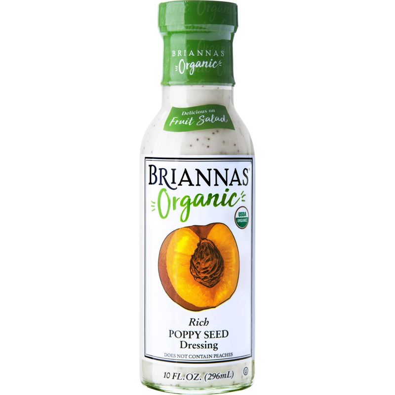 Briannas Organic Rich Poppy Seed Dressing - 10fl oz