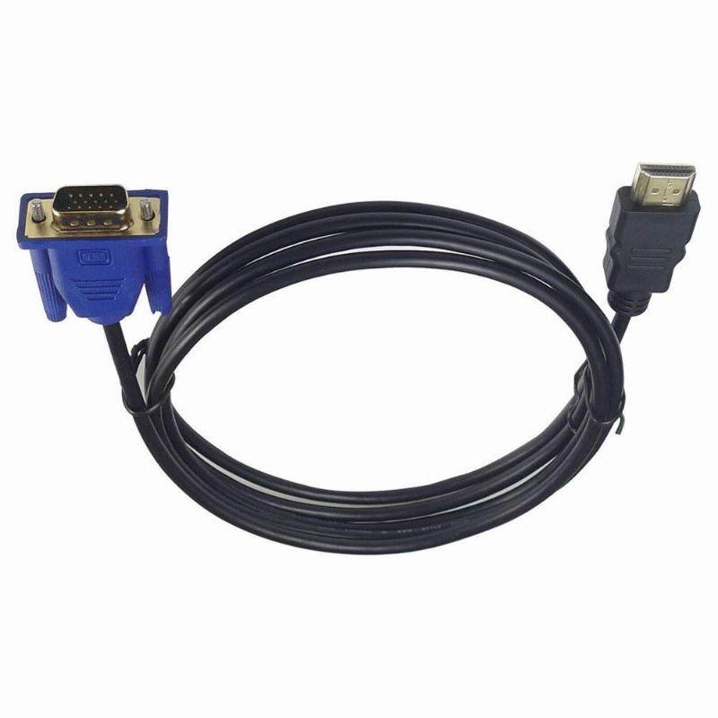 6 ft 1.8M HDTV HDMI to VGA Male HD15 Adapter Cable For PC TV DF