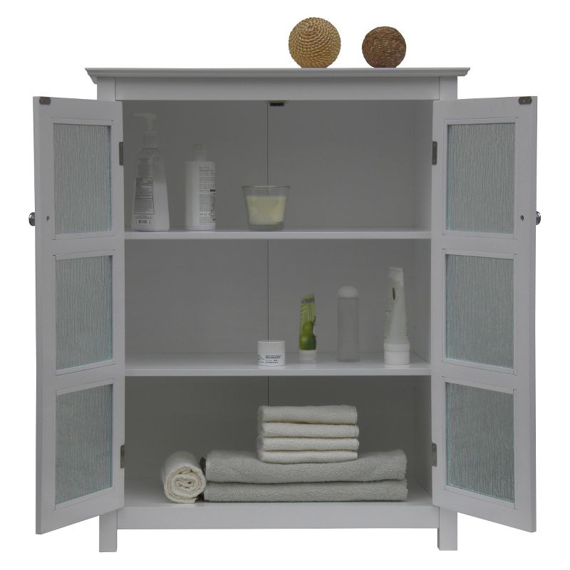 Connor Floor Cabinet White - Elegant Home Fashions