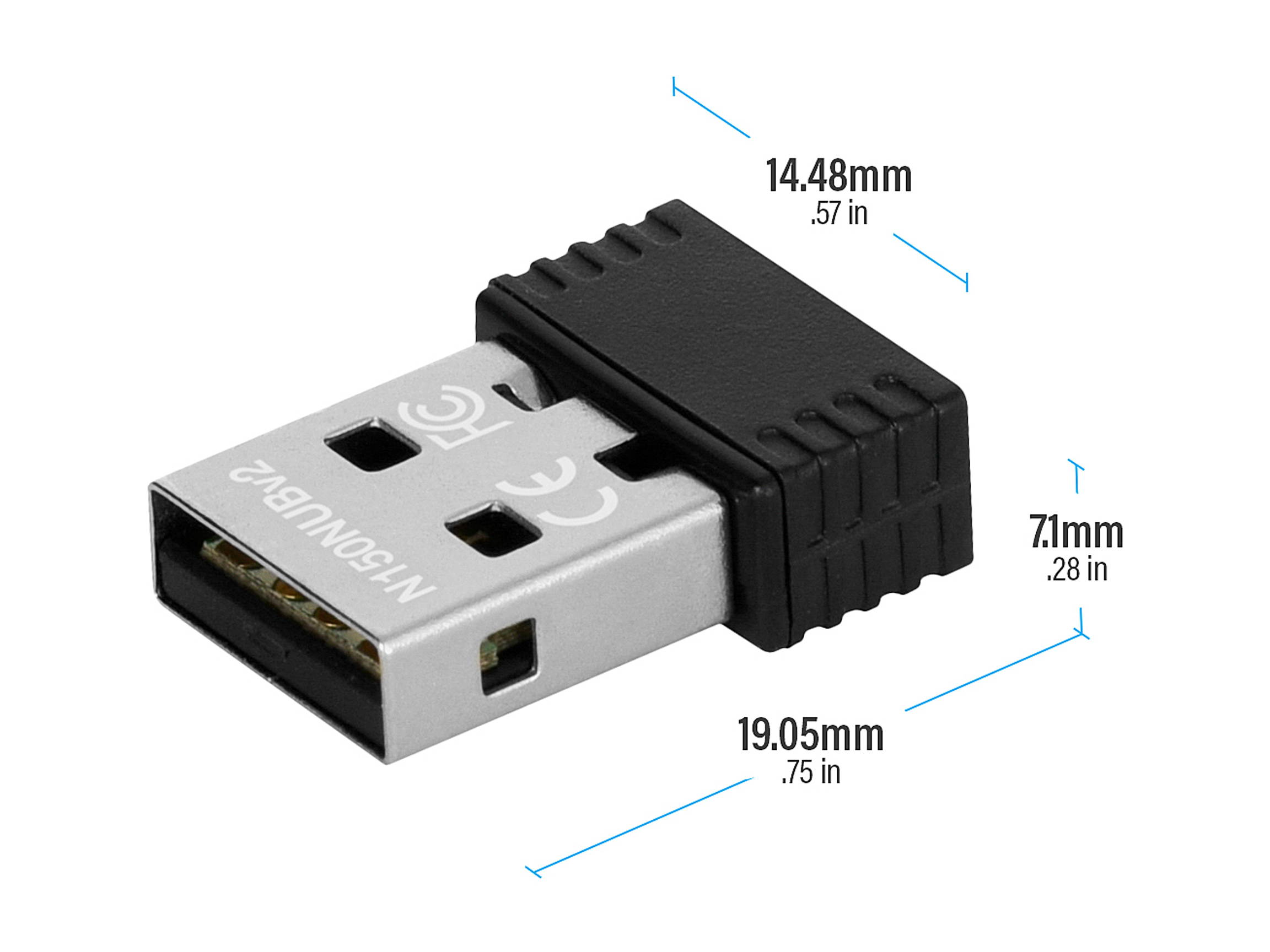 Rosewill N150 Wireless Nano USB Wi-Fi Adapter, 150 Mbps Data Rates, USB 2.0, Raspberry Pi / Pi 2 Compatible