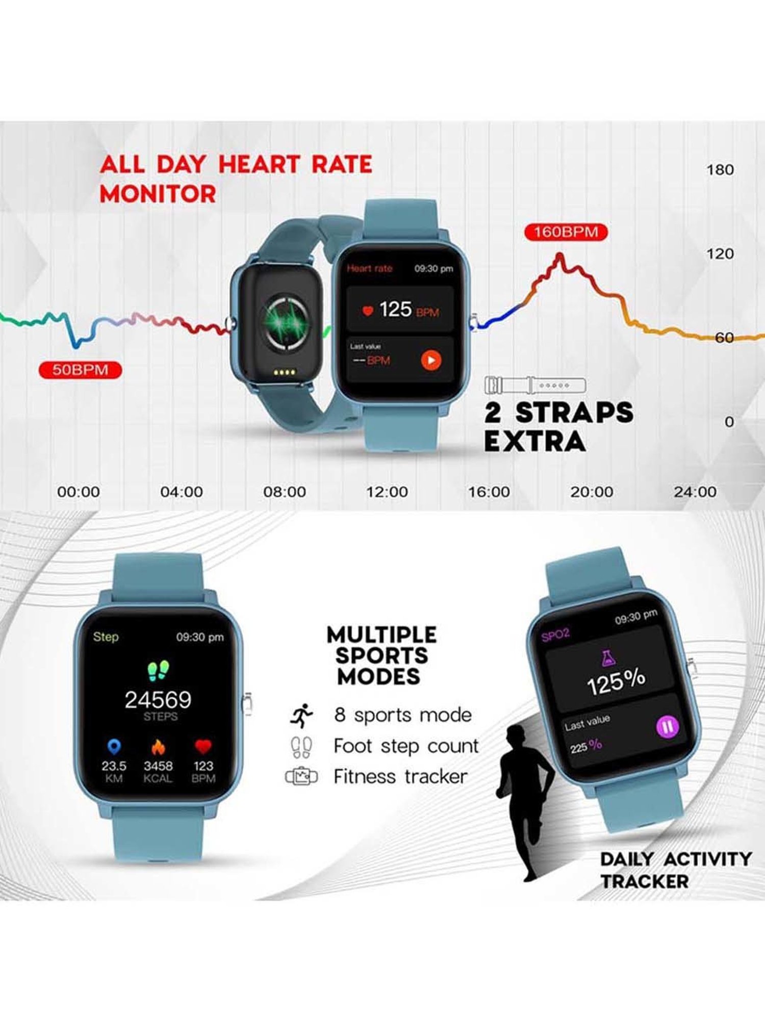 I Kall W1 Smartwatch (Black)