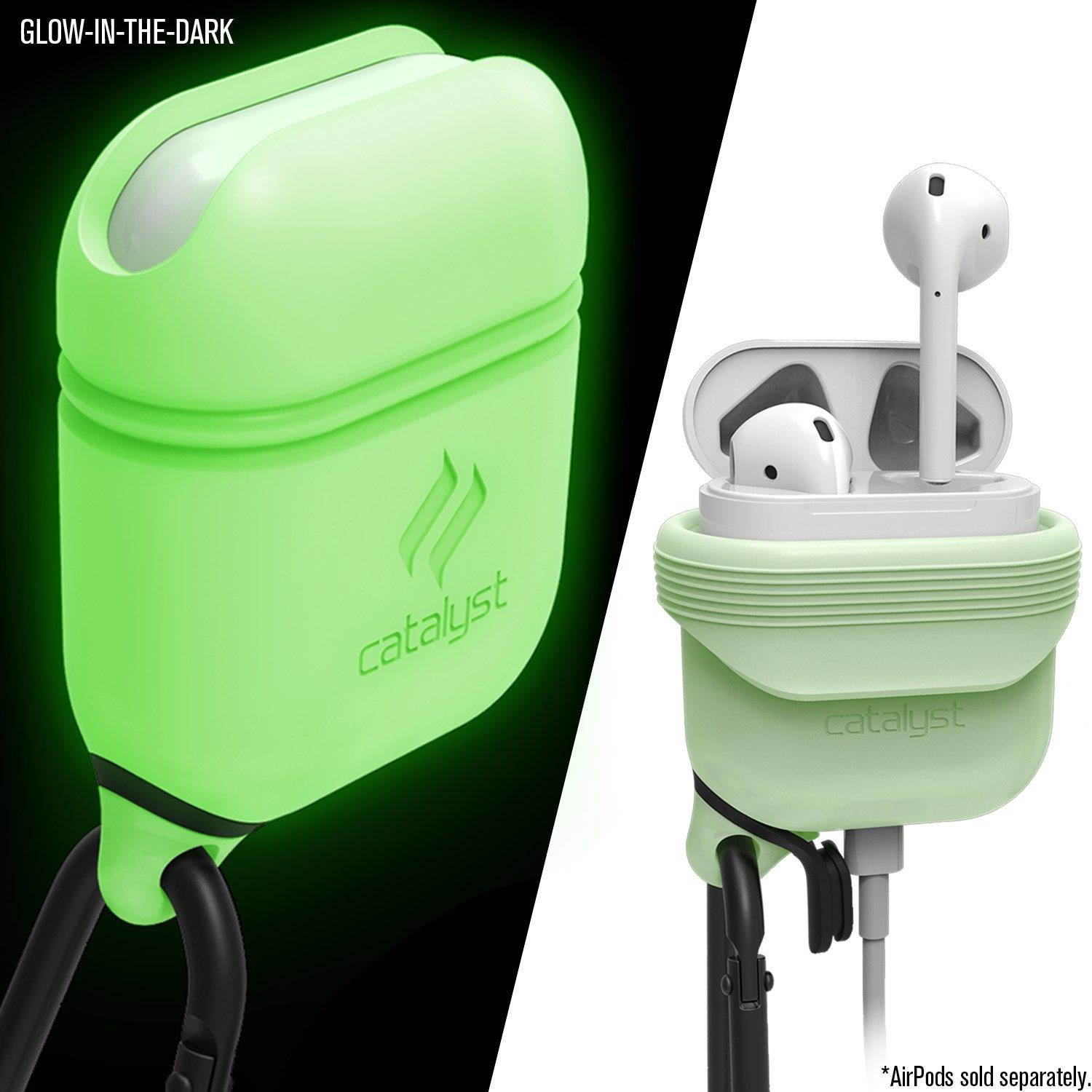 Catalyst Premium Quality Waterproof Shock Resistant Case for Apple AirPods (Glow-in-The-Dark)