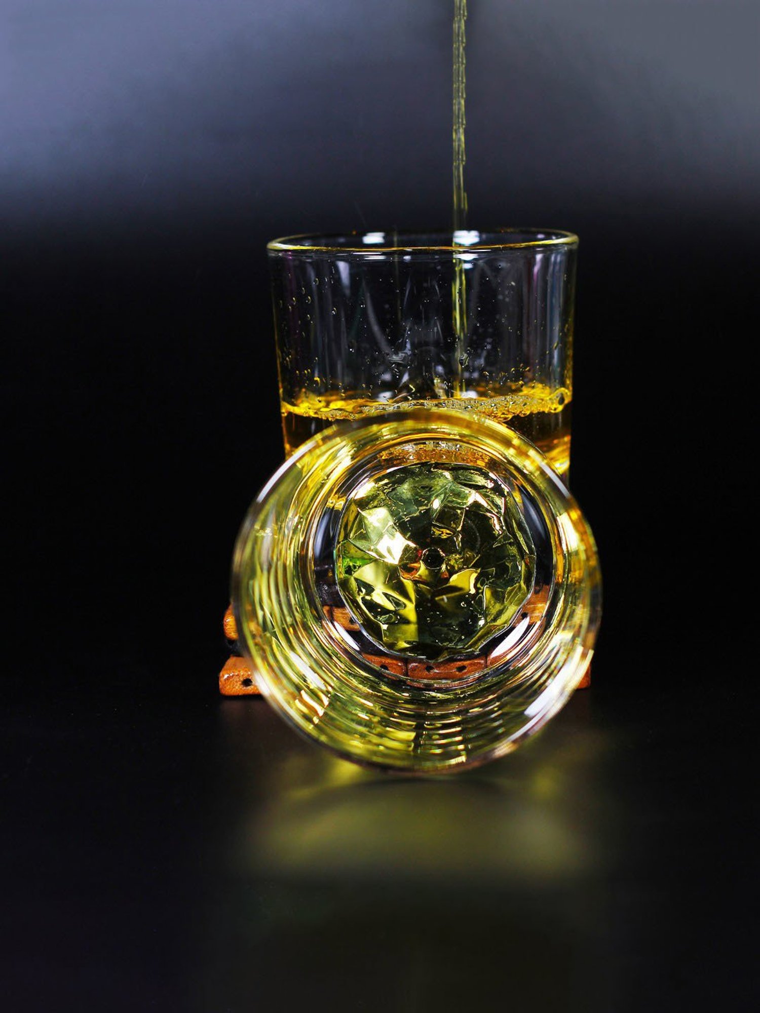 Melbify Italian Opera Transparent Whiskey Glass 300ml - Set of 2