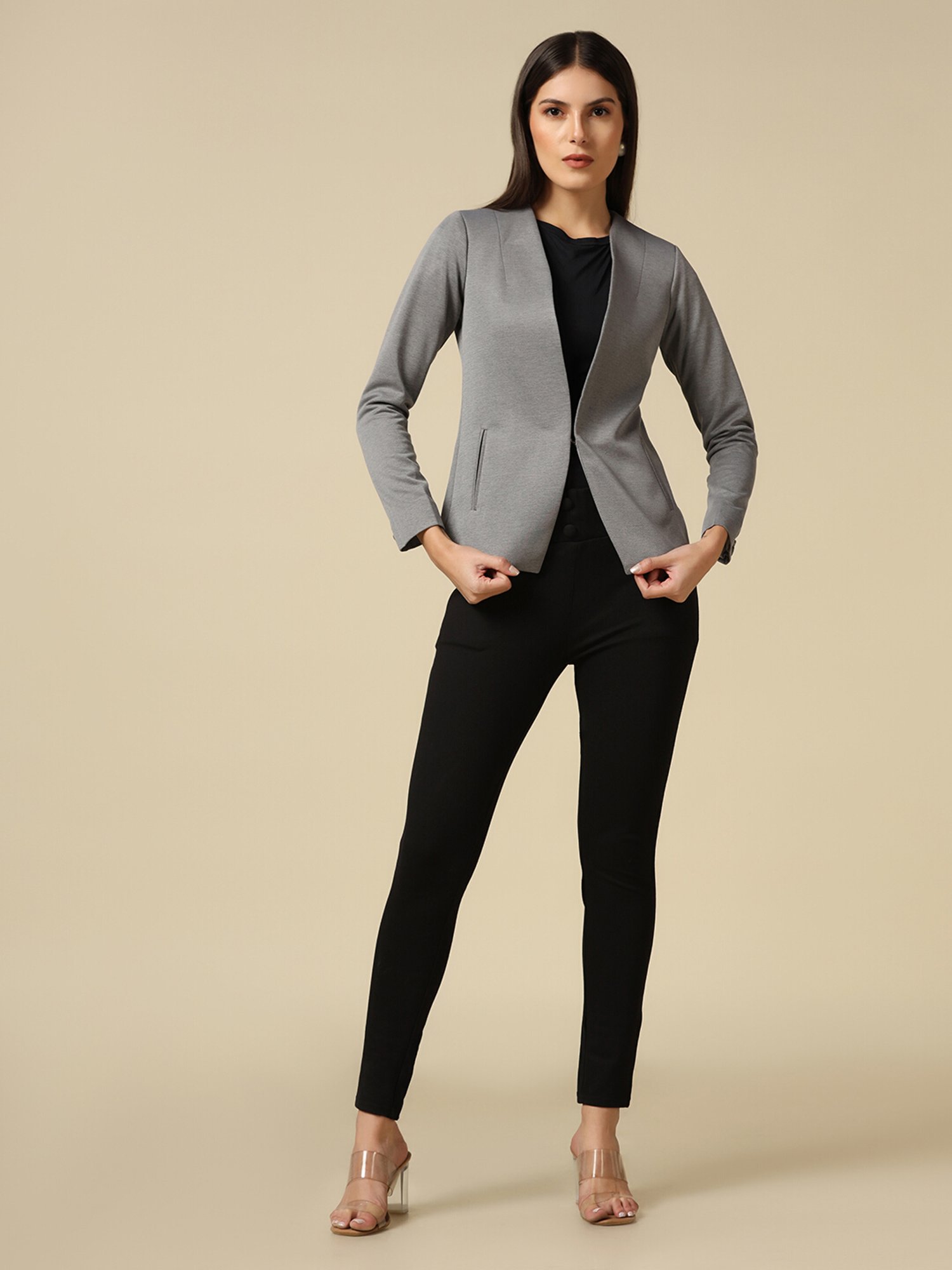 TAHVO Grey Blazer