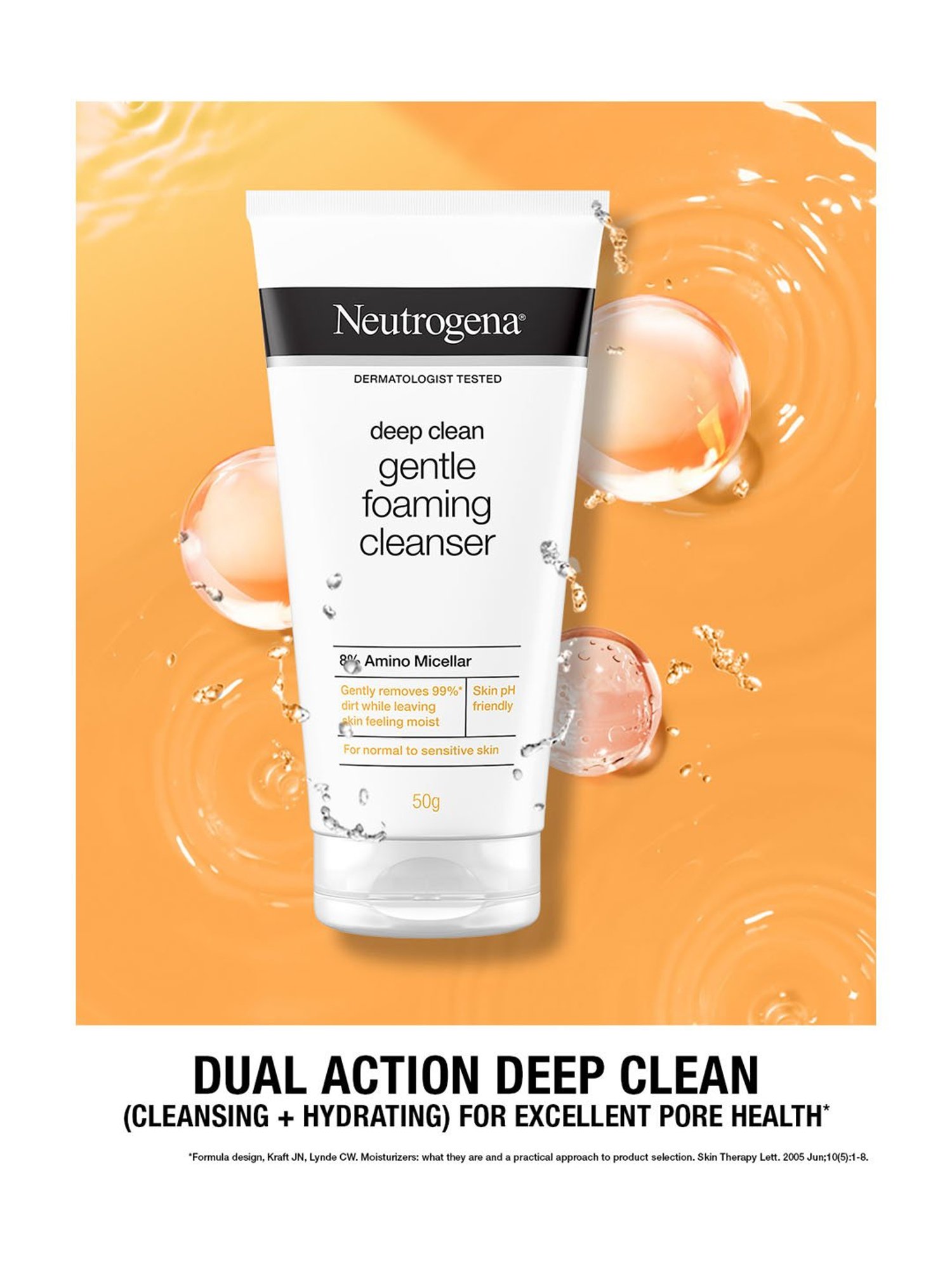 Neutrogena Deep Clean Gentle Foaming Cleanser - 50 gm