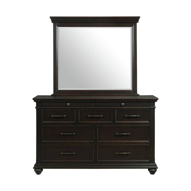 Brooks 9 Drawer Dresser with Mirror Black - Picket House Furnishings