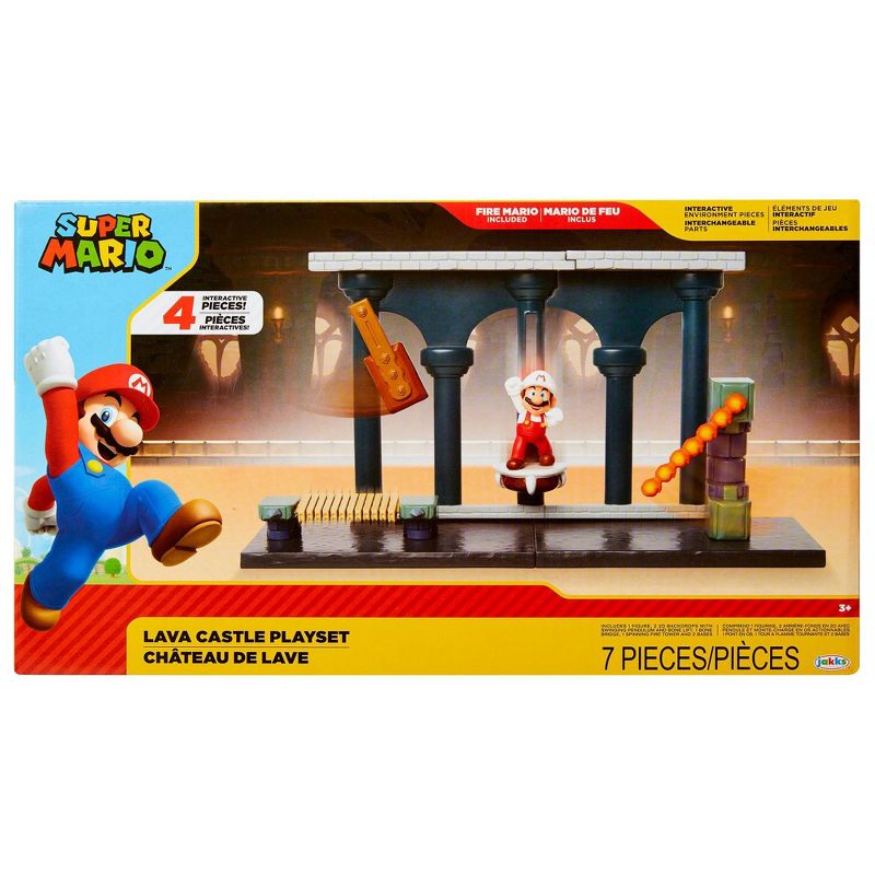 Nintendo Super Mario Lava Castle Playset