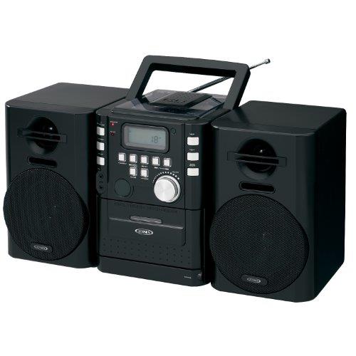 JENSEN CD-725 Portable CD Music System with Cassette & FM Stereo Radio