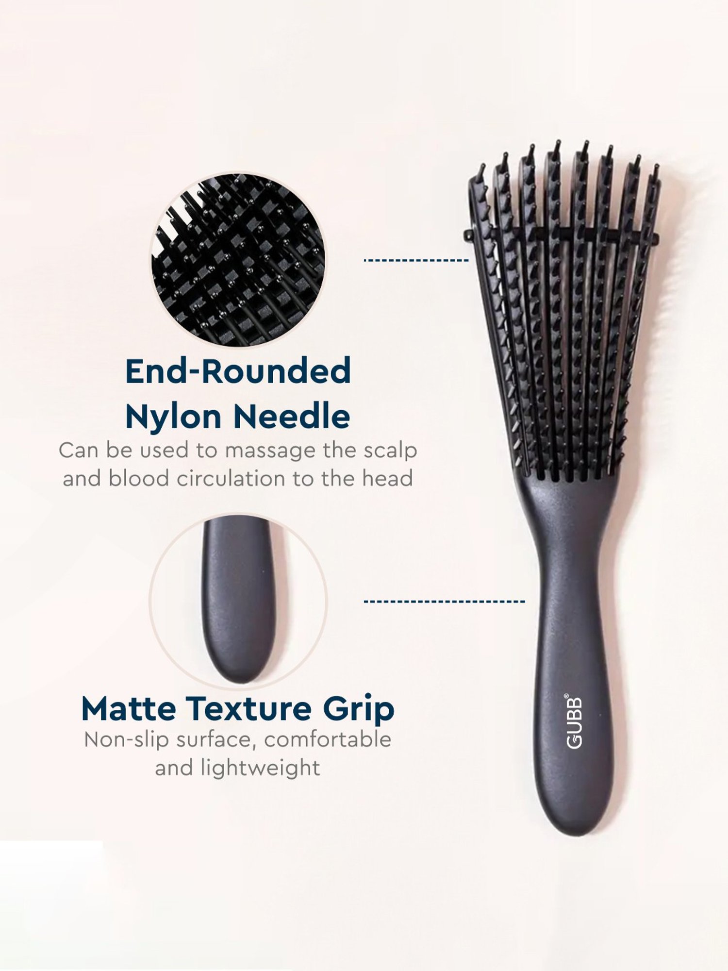 GUBB Oval Hair Brush Scottish Range