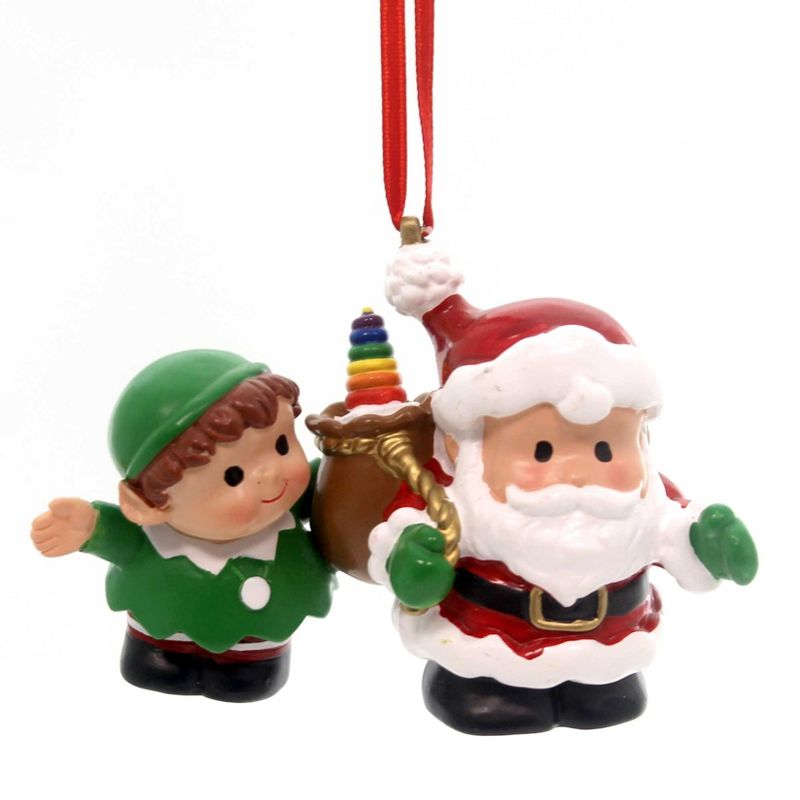 Holiday Ornaments Fisher Little People Ornament Santa Fisher Price  -  Tree Ornaments