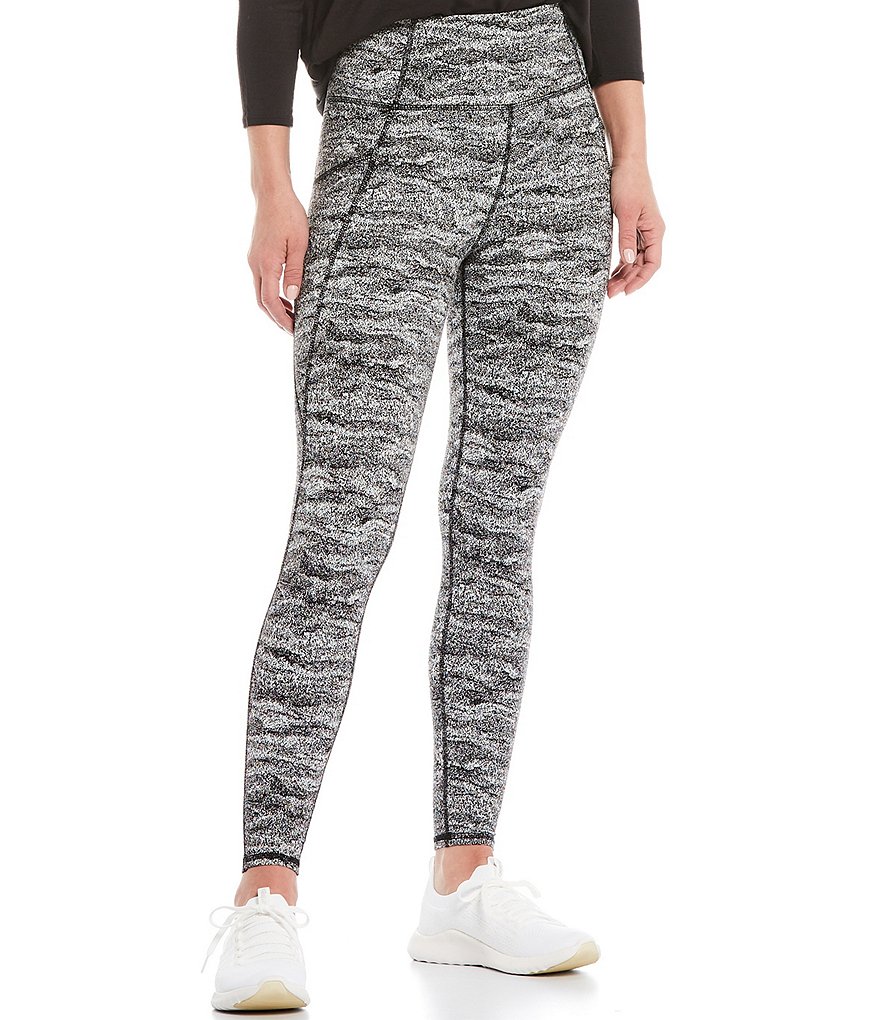 Kinesis High Rise Moisture Wicking Jacquard Ankle Leggings