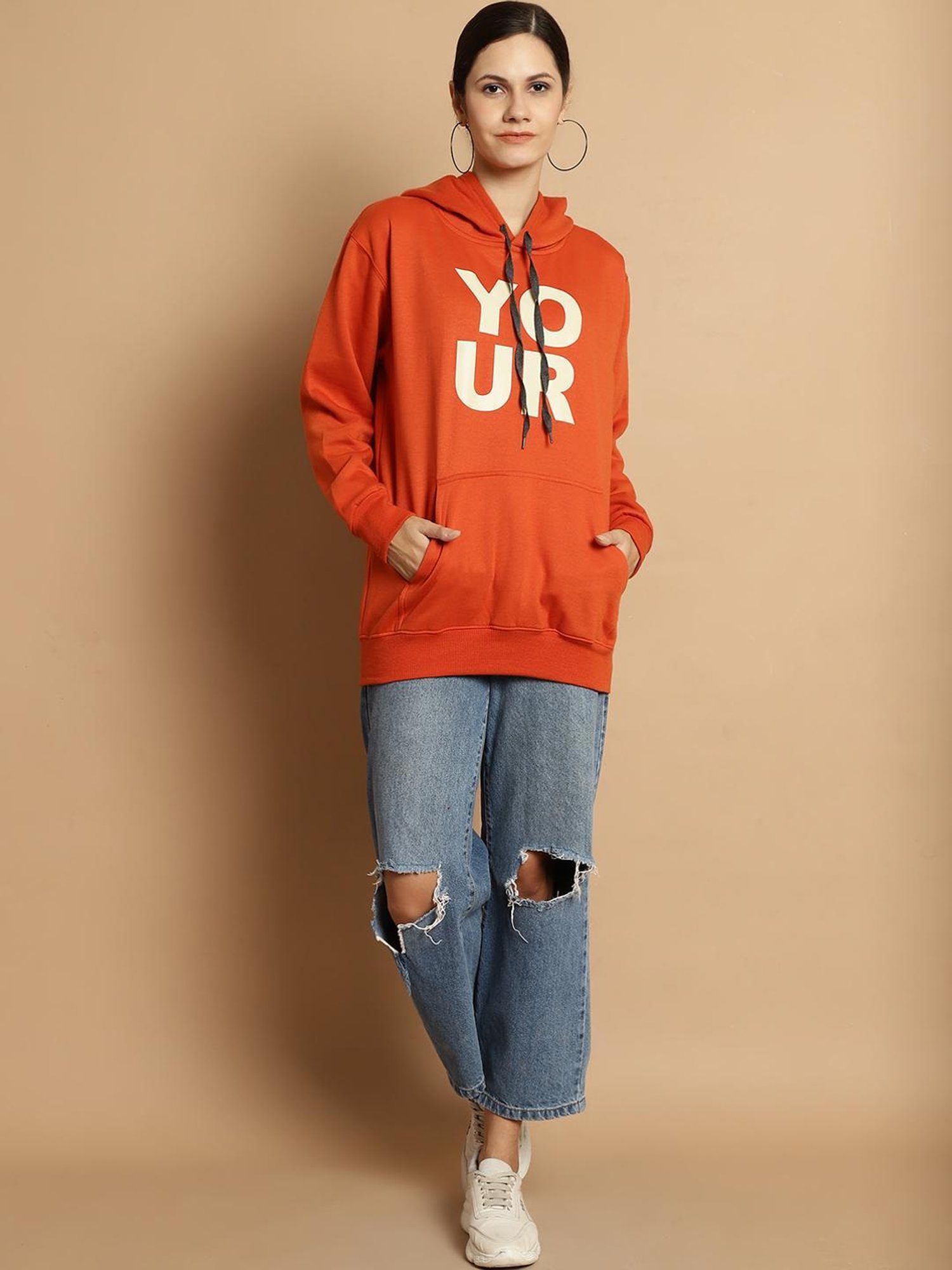 Vimal Jonney Rust & Grey Printed Sweatshirt - Pack Of 2