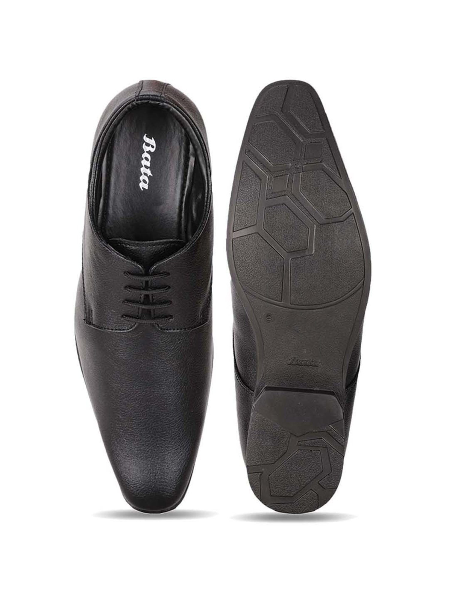 Bata Men's Black Derby Shoes