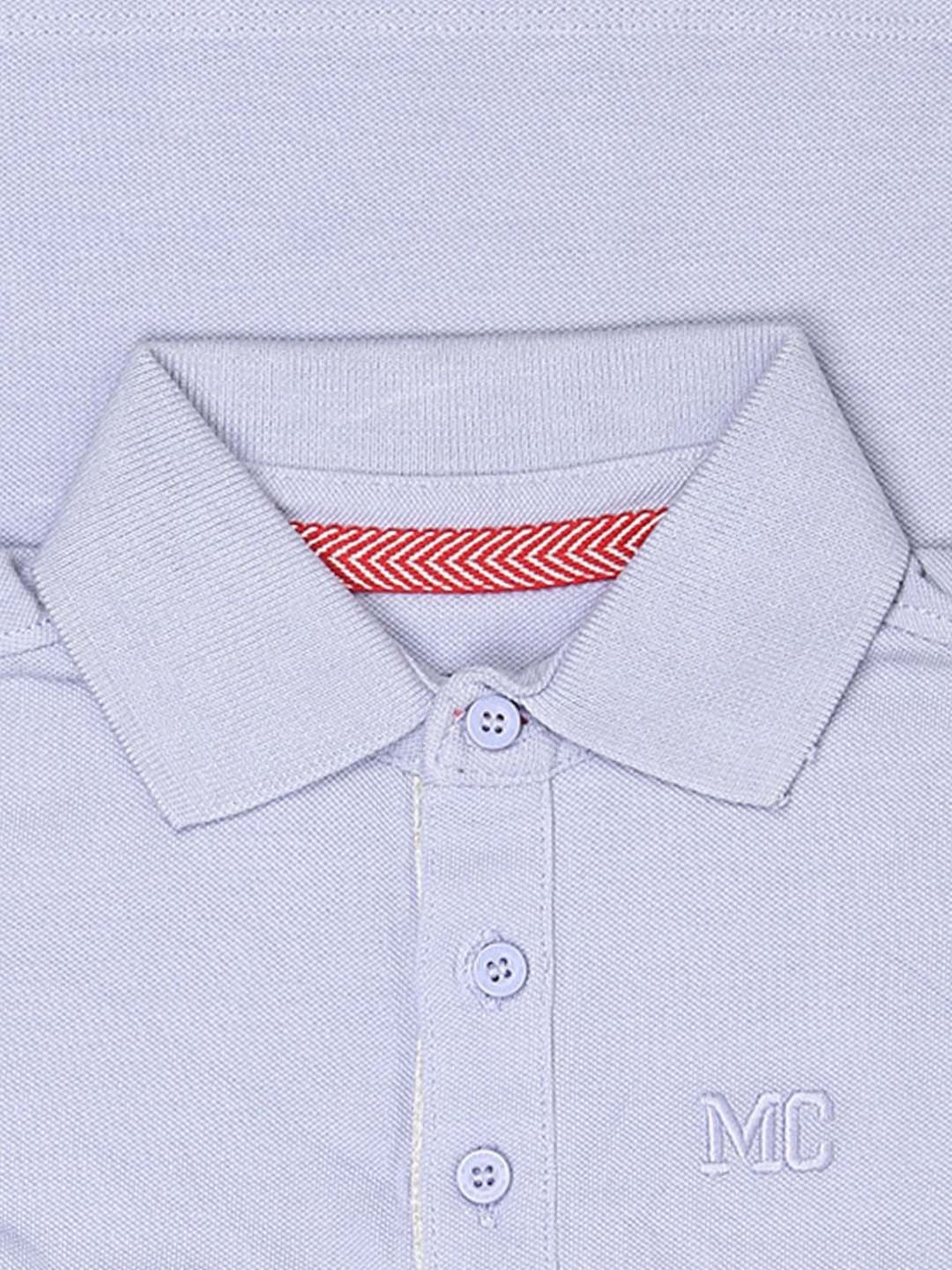 Mothercare Kids Blue Cotton Regular Fit Polo T-Shirt