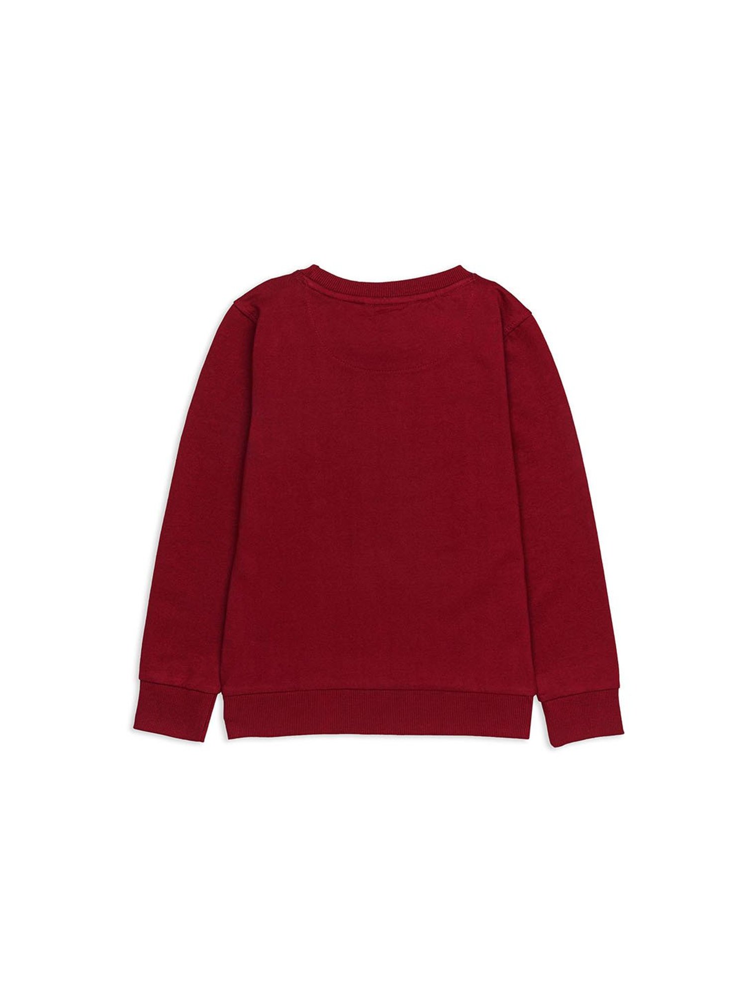 H by Hamleys Boys Wine Solid Full Sleeves Sweatshirt