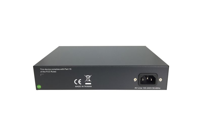 Amer SS2GD10 Ethernet Switch - 10 Ports - 2 Layer Supported - Twisted Pair, Optical Fiber