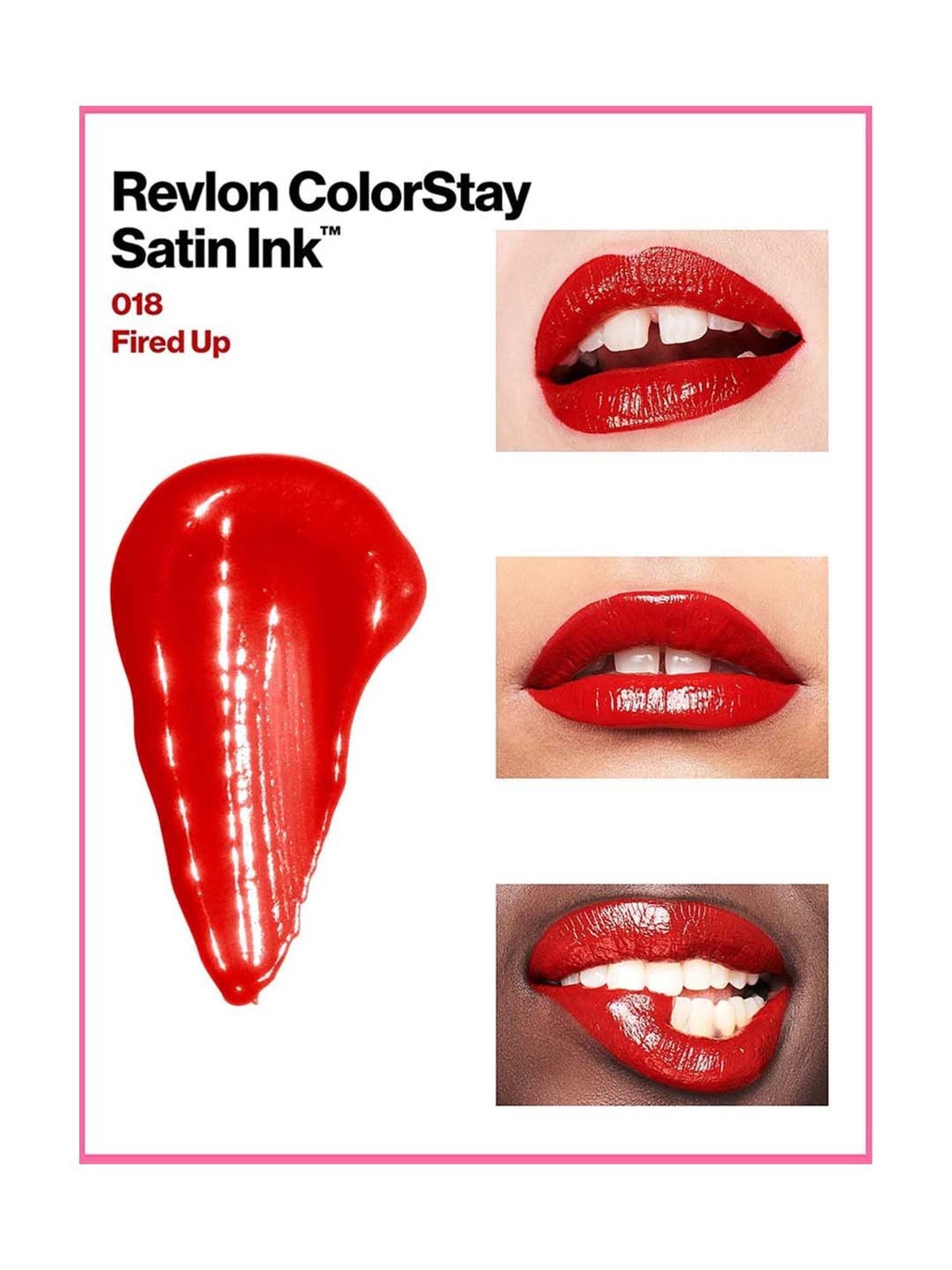 Revlon Colorstay Satin Ink Liquid Lip Color Fired Up - 5 ml