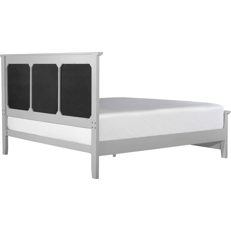King Westport Wood Platform Bed Frame Gray - Finch