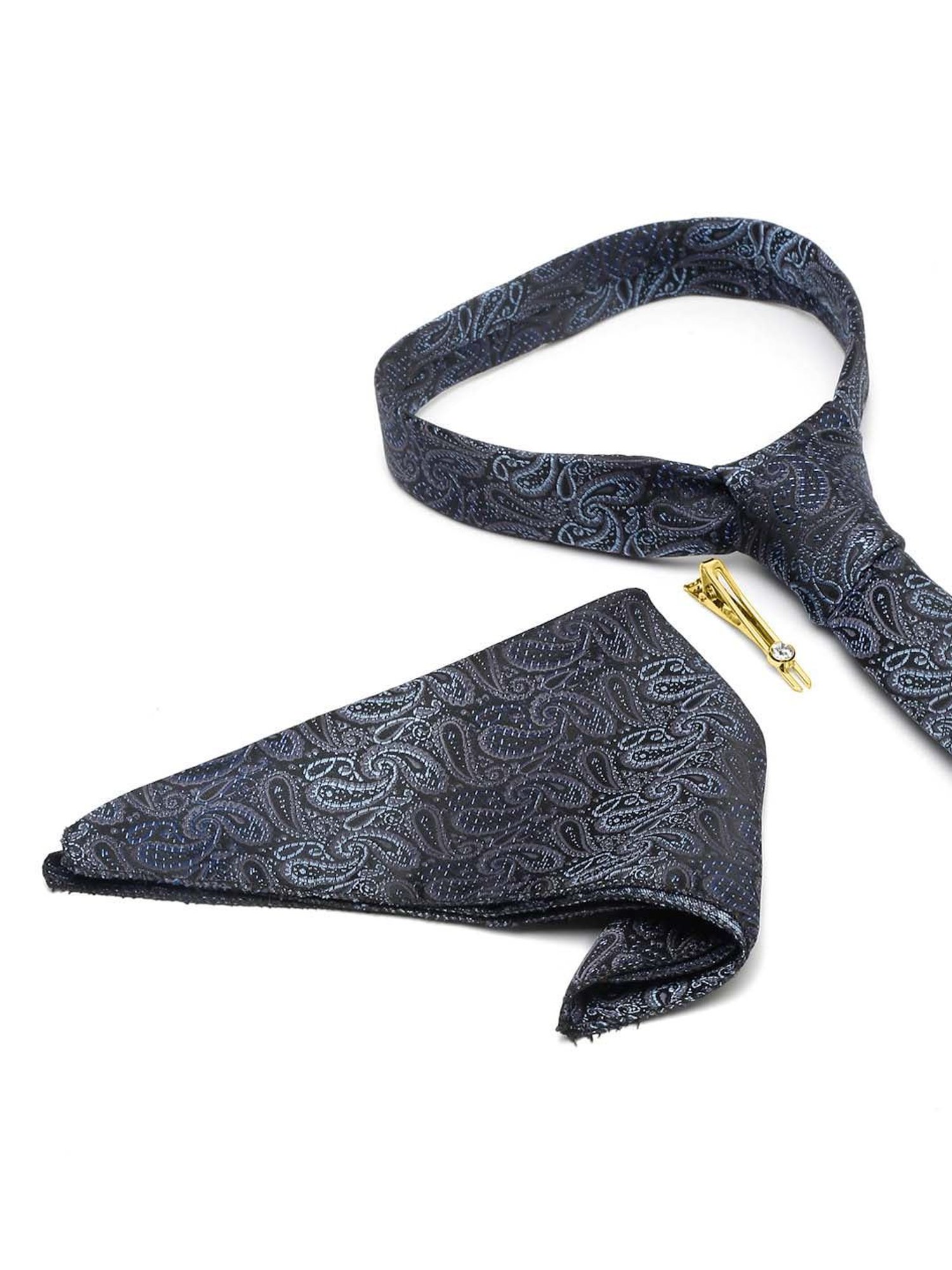 Louis Stitch Navy Printed Necktie Gift Set - Set of 3