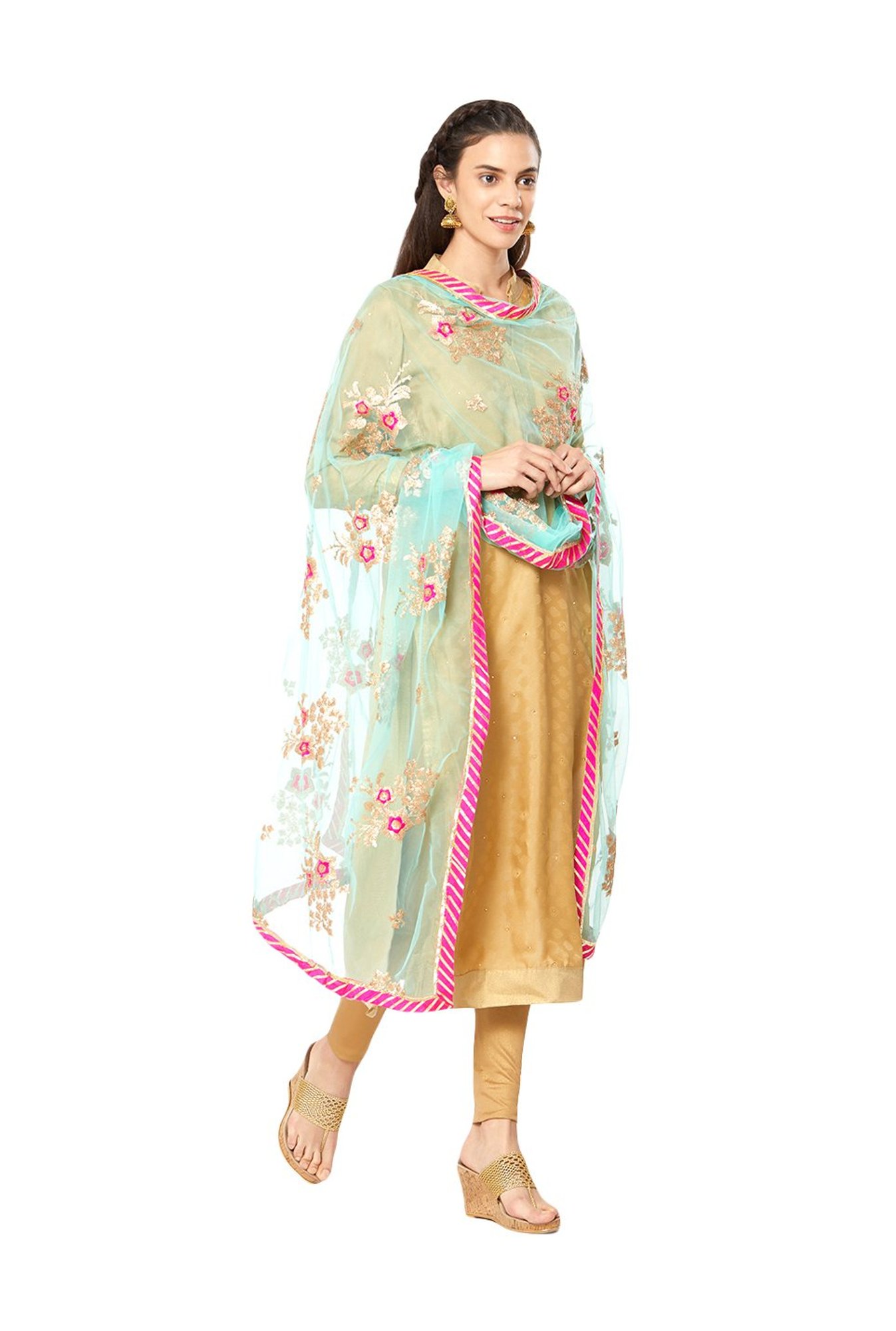 Dupatta Bazaar Turquoise Dupatta