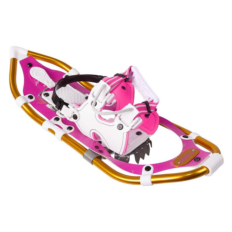 Yukon Charlie's Pro Float Heavy Duty Aluminum Frame Women's Fashion Winter Snowshoes, Pink