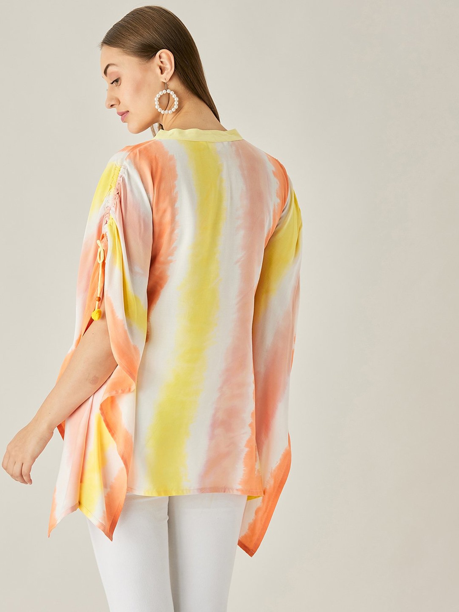 The Kaftan Company Multicolor Tie-Dye Kaftan Top
