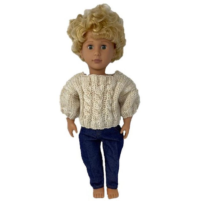 Doll Clothes Superstore Off White Sweater Fits Boy Or Girl 18 Inch Girl Dolls Like American Girl Our Generation