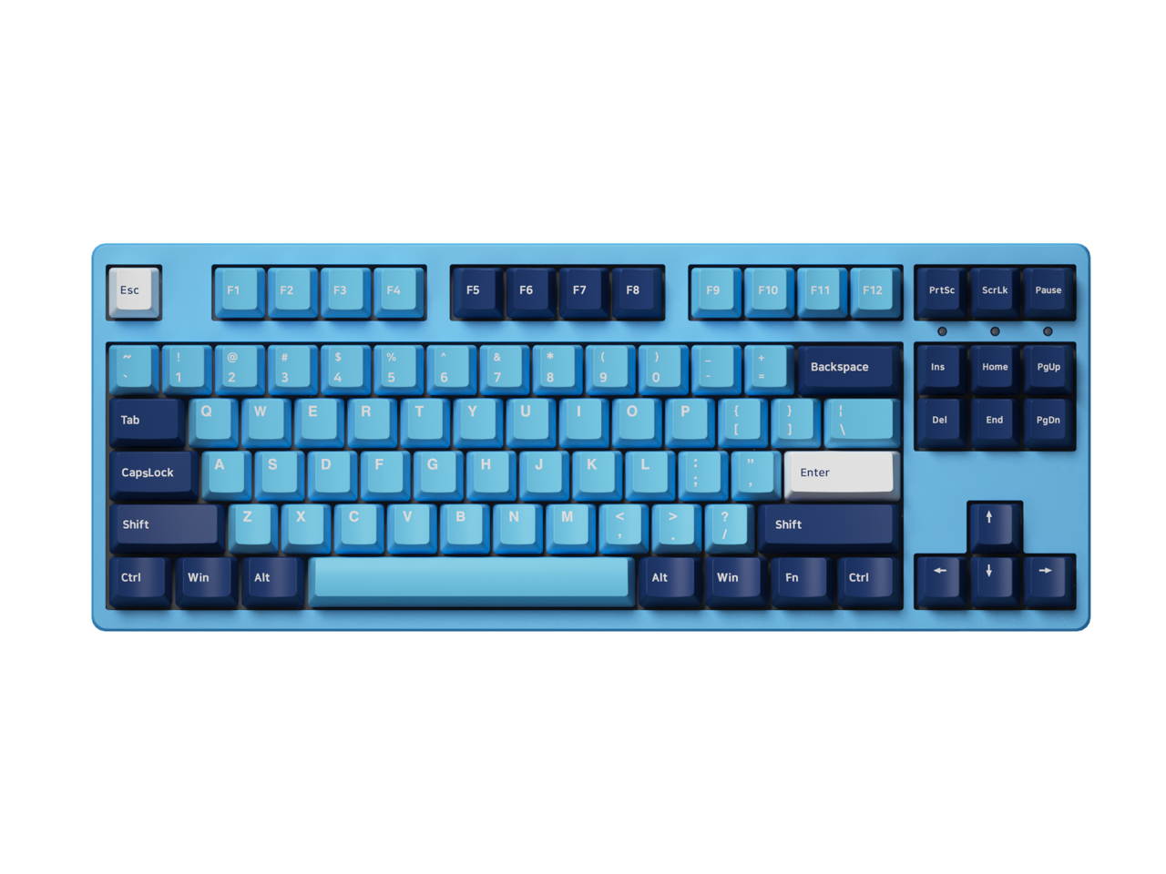 Corn 3087DS Mirror of the Sky TKL Gaming Mechanical Keyboard Double Shot Five-Side Dye Sub PBT Keycaps NKRO Detachable USB Type-C