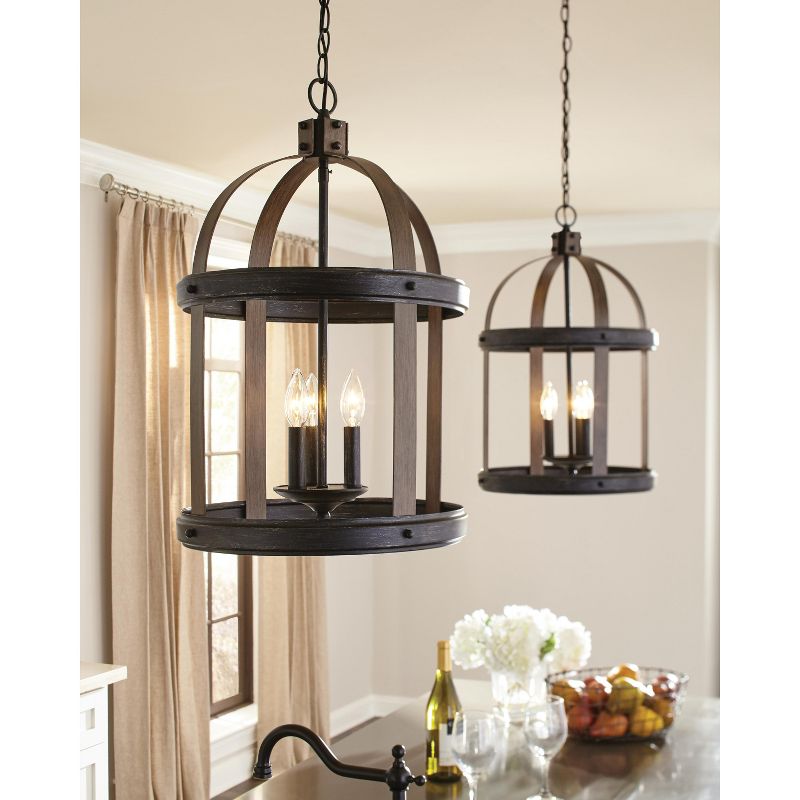 Generation Lighting Lonoke 3 light Stardust Pendant 5140703-846