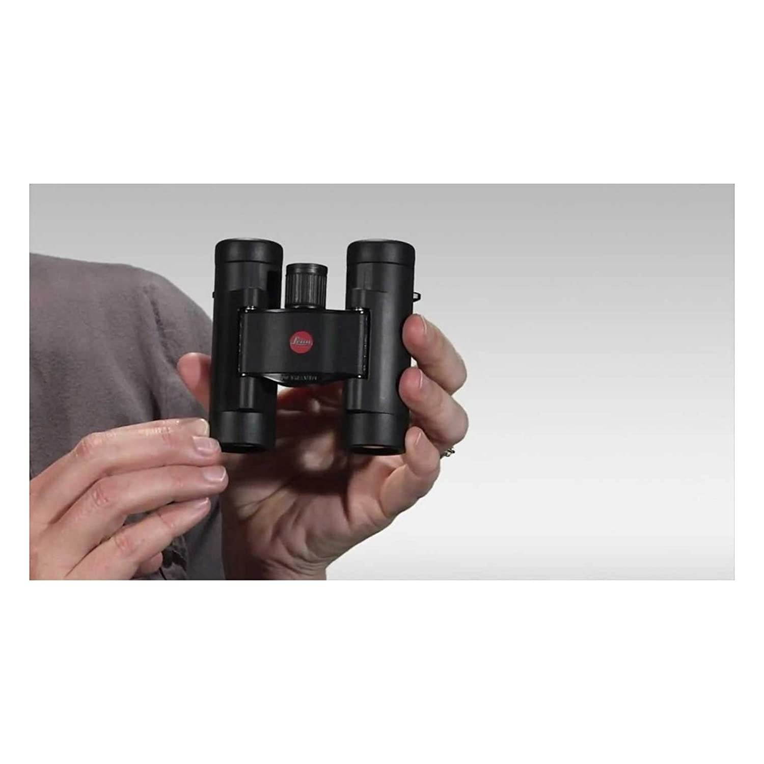 Leica Ultravid BR 8x20 Compact Binocular with AquaDura Lens Coating, Black