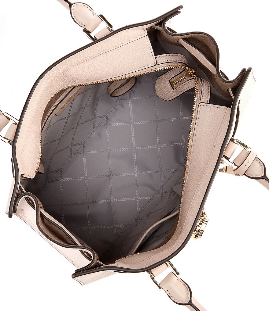 Michael Kors Nouveau Hamilton Large Leather Satchel Bag