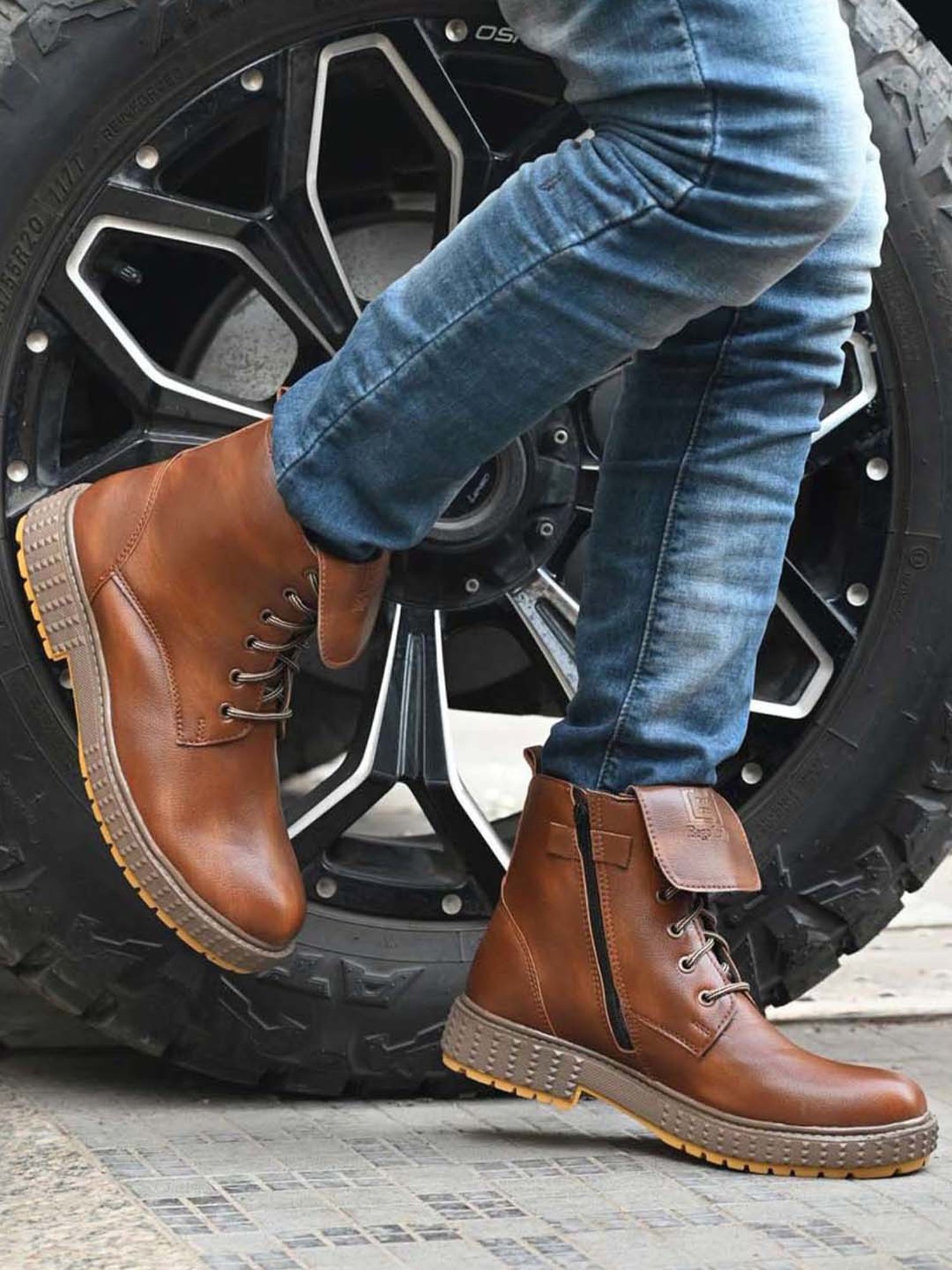 Eego Italy Men's Tan Casual Boots