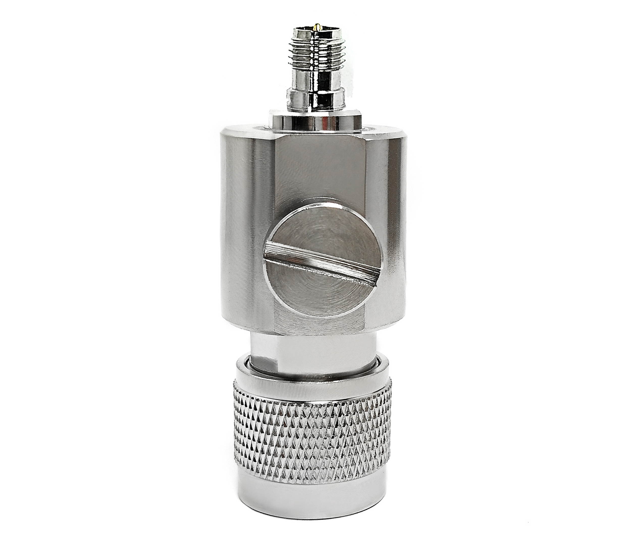 N-Male to RP-SMA Female Adapter Width Surge Protector 0-6GHz WiFi Antenna Coaxial Cable RF Converter -Wireless Network Connector -Lightning Protection Arrestor -Coax Suppressor -Tupavco TP1602