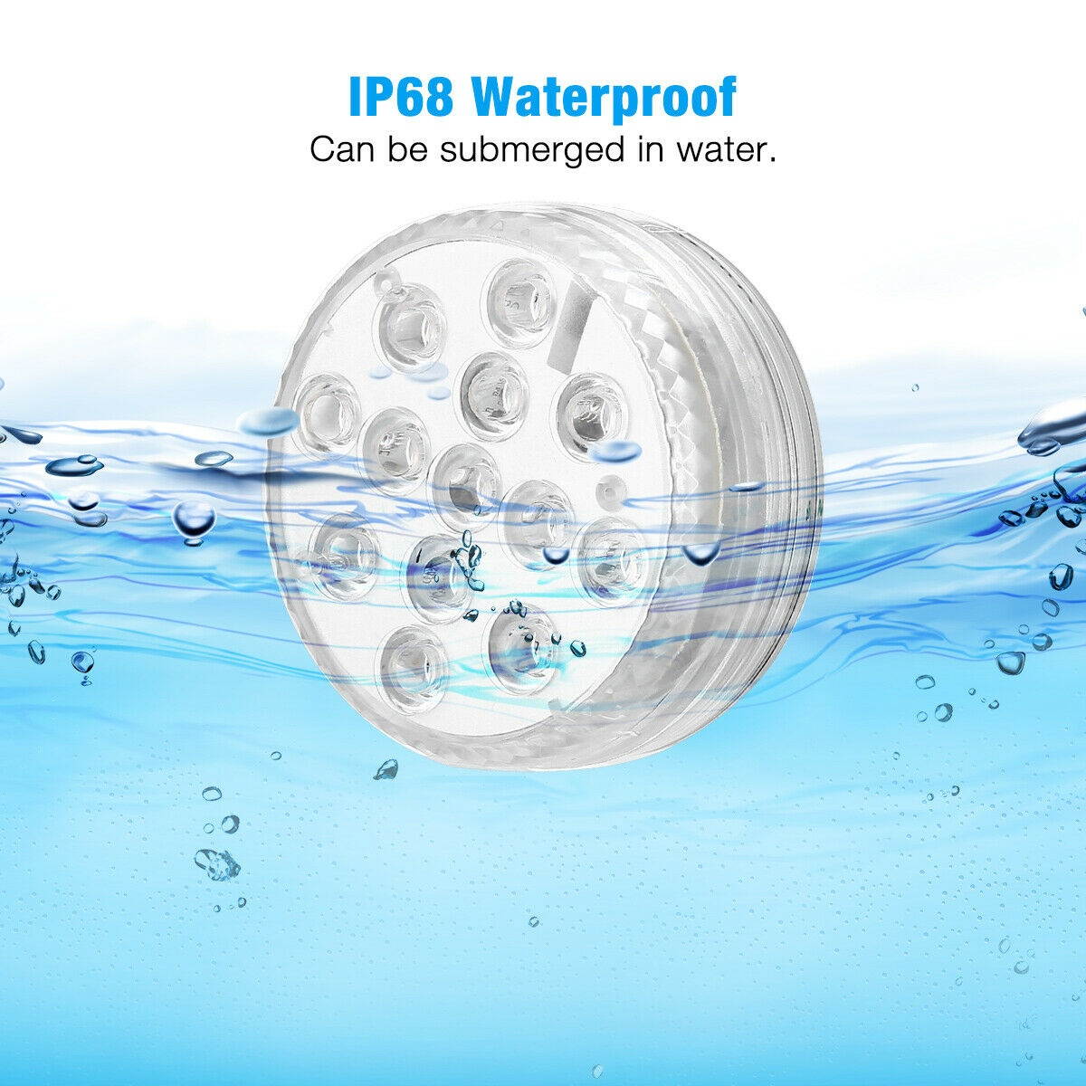 4PCS Swimming Pool Light RGB LED Bulb Underwater Color Vase Decor Light  Remote