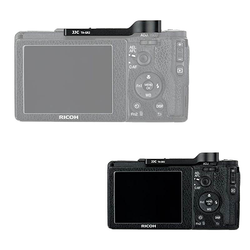 Metal Thumbs Up Grip for Ricoh GR II GRII GR2 with Hot Shoe Cover Protector Made of Aluminum Alloy Not Interfere with Controls of Camera