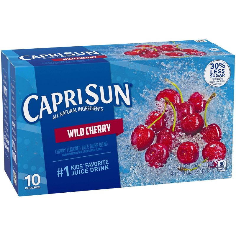 Capri Sun Wild Cherry - 10pk/6 fl oz Pouches