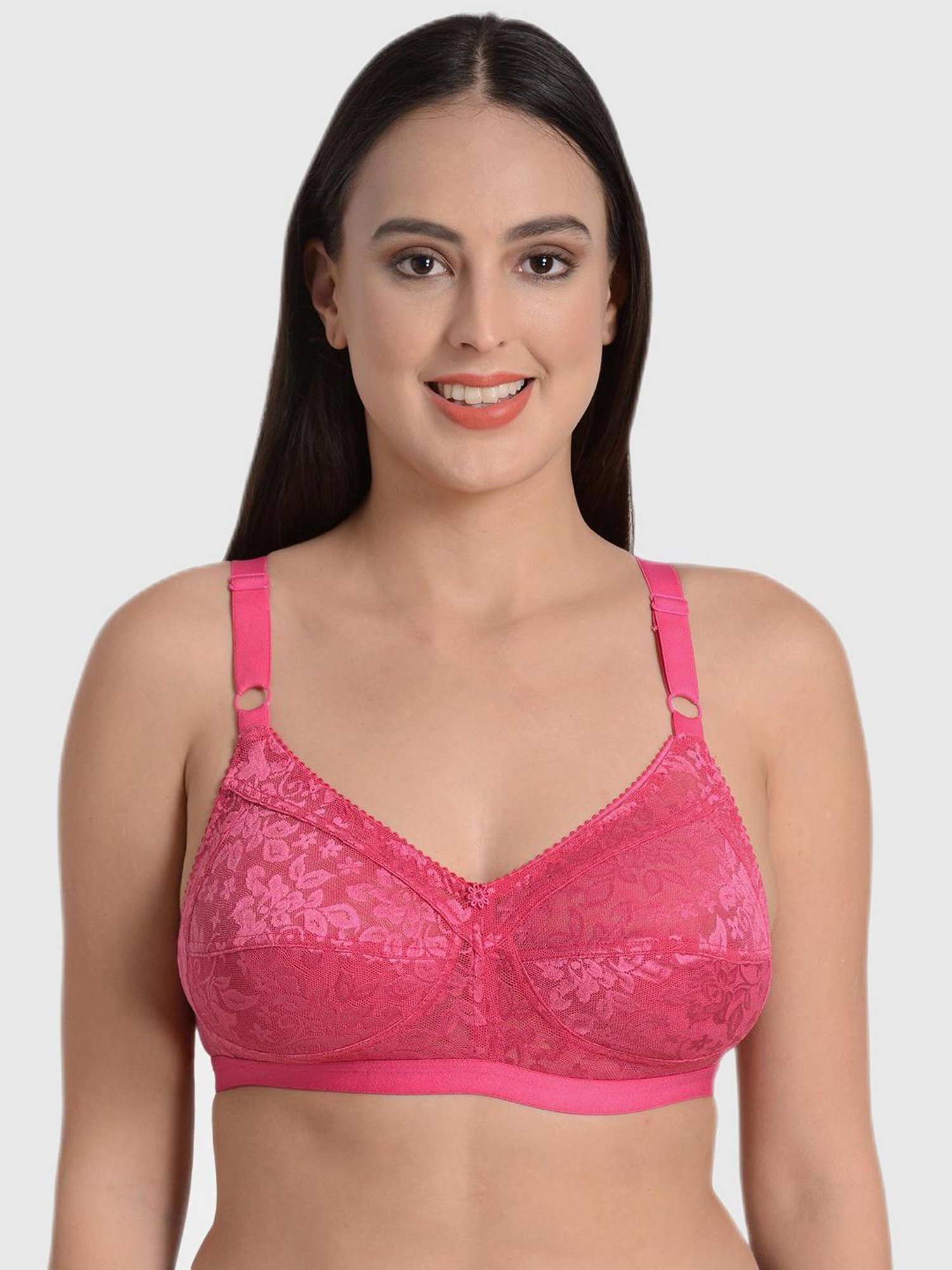 Mod & Shy Multi Lace Print Bra Set